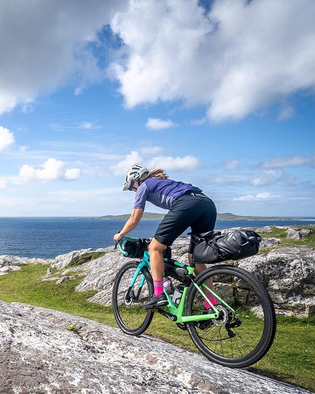 Photo of a cyclist on hebridean way